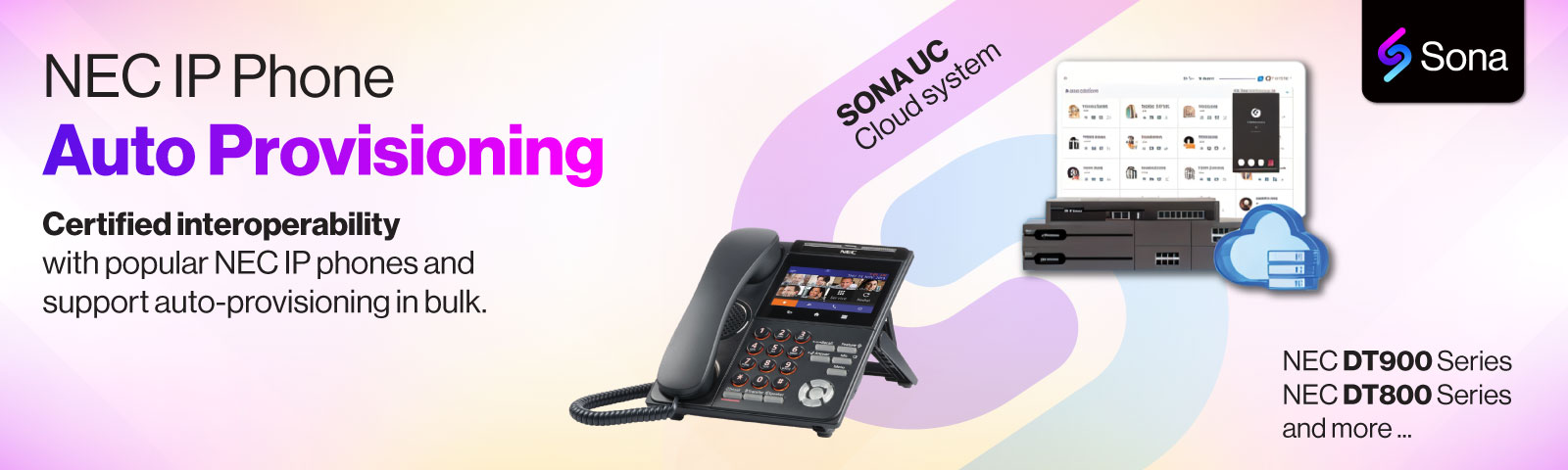 Press Release: Sona Business Offers New Lease Of Life To NEC Handsets With Ground-Breaking Auto Provisioning Service